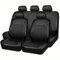 FFBHBLD Kunstleder Auto Sitzbezüge Set für Opel Meriva A Meriva B 2003-2017 - Auto Schonbezug für Vordersitze und Rücksitze - Autositzbezüge Komplettset kompatibel Airbag,B/Black
