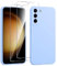 Viojrlra Cover Silicone per Samsung Galaxy S23 5G con 2 Pezzi Vetro Temperato, Custodia Protettiva Ultrasottile in Morbido TPU, Antiurto Antigraffio, Blu