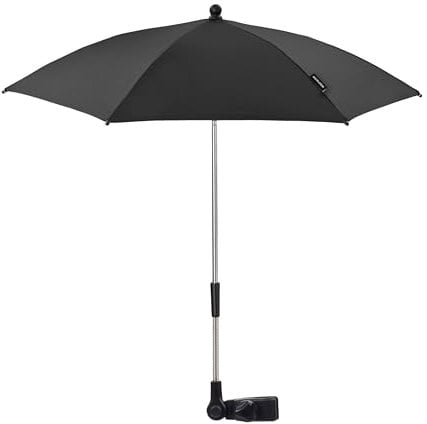 Maxi-Cosi Sombrilla Carrito bebe, sombrilla para silla de paseo, parasol flexible protección UV 50+, Black