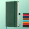 IN-LUXPRO Kalender 2025 2026 Wochenplaner,18-Monate Buchkalender (Jul.2025-Dez.2026) Monatskalender mit Ausgaben & Notizseiten A6(16.4 x 9.6 cm),mit Vegan-Leder & Notizseiten,Grün.