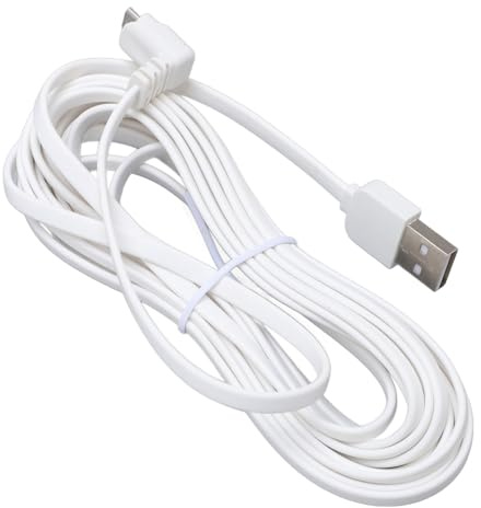 Denash Kamera-Ladekabel, PVC-USB-Kabel für Pro, Pro 2, GO Light mit Wasserdichtem Ring für CCTV-LED-Streifen, 12 V 5 A 8-Wege-Splitter (4m/13,1ft)