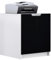 Vladon Druckerkommode Logan, Aktenschrank mit 2 Fächern und 2 Türen, Korpus in Weiß matt, Fronten in Schwarz matt, (51 x 60,5 x 54 cm)