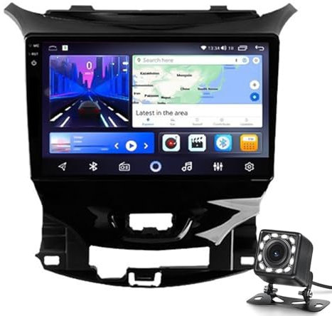 Keoaiob Android 13 Autoradio für C-HE-vR-olet Cruze 2015-2020 Wireless CarPlay Android Auto, 9'' IPS Touchscreen mit WiFi GPS Mirror Link Bluetooth FM RDS DSP EQ SWC Rückfahrkamera(Color:8G+256G 2K)