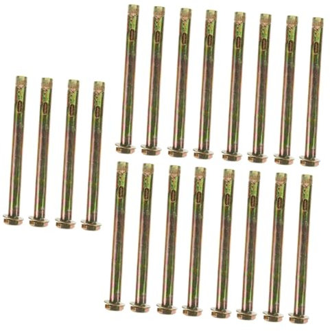 DOITOOL 5sets M10 Expansion Bolt Bolts Professional Concrete Knurled Anchors Cord Anchor Concrete Hooks for Block Walls Point Wall Anchors Drywall Plug Hollow Pipe Tie Carbon Steel 4pcs*5
