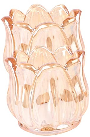 Blumenkerzenhalter 2stücke aus Glas, Spitz Zulaufender