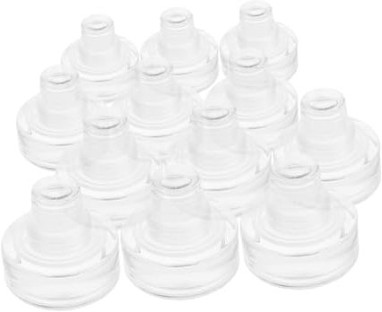 CLISPEED 12pièces Bouchons De Bouteille Verre t De Bouchons Réutilisables pour Vin Et Boissons Hermétiques Et Décoratifs