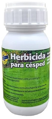 Herbicida para cesped 250ml - Lainco. Herbicida selectivo de hoja ancha para cesped, citricos, frutales de pepita y olivos. Listo para usar.