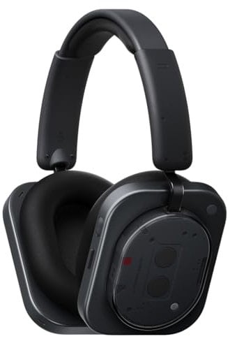 Nothing Headphone (1) Cuffie Wireless Over Ear con Cancellazione Attiva del Rumore, fino a 80h Autonomia, Hi-Res, Spatial Audio, Resistenti all’Acqua – Nero