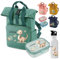 wolga-kreativ Dino Rucksack Kindergarten personalisiert – Kinderrucksack mit Namen für Jungen & Mädchen – Kindergartenrucksack Dinosaurier – Kindertasche personalisiert Kinder