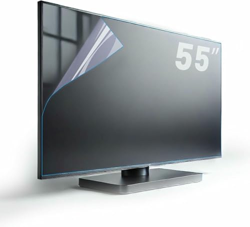 RAGOPILEN TV Screen Protector, 55 Inch TV Screen Protector Glare Reduction Blue Light Filtering