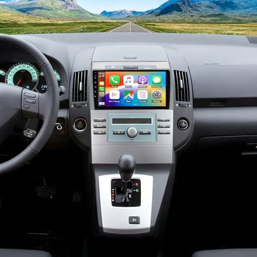 ikasus Android Autoradio für Toyota Corolla Verso 2003–2009 mit Wireless CarPlay Android Auto, 9 Zoll Bildschirm 2+32G mit GPS WiFi Bluetooth FM/RDS SWC Mirror Link + AHD Rückfahrkamera
