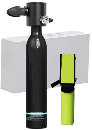DGOINGPI Masque Masques de plongée Bouteille de plongée Bouteille d'oxygène Équipement de plongée en apnée Bouteille de plongée Respirateur sous-Marin 0,5 L(S3000-B)