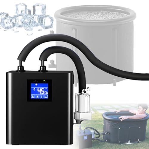 NzEupno Ice Bath Chiller for Cold Plunge Tub with Remote Control, Water Chiller for Ice Bath Recovery, Ice Pod Cooling Chiller for Athletes & Adults for Home, Gym & Outdoor