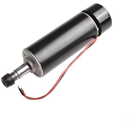 Jonikuper Moteur de broche CNC DC, 500 W 48 V sans balais avec pince ER16, 12 000 tr/min, écoulement radial de 0,01 à 0,03 mm, pour routeur de gravure CNC et fraiseuses (SKU)