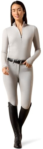 ARIAT 2026 Damen Solveil 1/2 Zip Baselayer 10072740 - Show Grey
