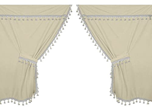 Lampa 97979 Premiere, Set Tende in Microfibra per Camion - Panna