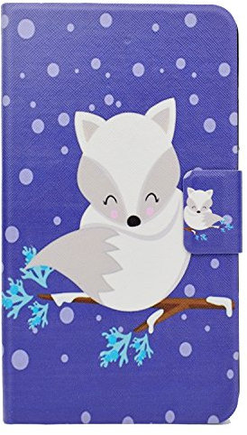 Bspring Huawei T1-701U Hülle, Huawei Mediapad T1 7.0 Cover Ultra Slim PU Leder Schutzhülle mit Stand Tasche Hülle für Huawei T1-701U MediaPad T1 7.0 Zoll Tablet Flip Case Cover Polarfuchs