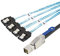 CableCreation 3.3FT Mini SAS to SATA Cable, SFF-8644 to 4 Port SATA, Hard Drive Server Data Transfer