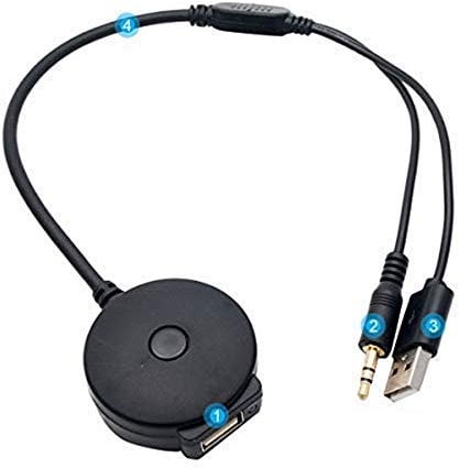 MASO Car Bluetooth V4.0 Audio Input Adapters USB Music Interface MP3 AUX Cable Adapter for B-M-W AC926