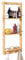 Étagère de Douche en Bambou avec 3 Compartiments 3 Crochets Serviteur de Douche 70x28,5x10 cm Charge Max 15kg