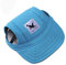 Egurs Hunde Baseballmütze Haustier Verstellbar Sunbonnet Sonnenschutz Hundecap Hundehut für Kleine, mittlere und große Hunde und Katzen Blau XL
