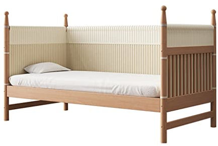 WAEYZ Nähbett für Kinder, Erweitern Neugeborenes Seitenbett Plattform aus Holz Bettrahmen Matratze Spleißen Erweiterung Kinderbett, mit 5cm Matratze (Color : Style 1, Size : 180x80x40cm)