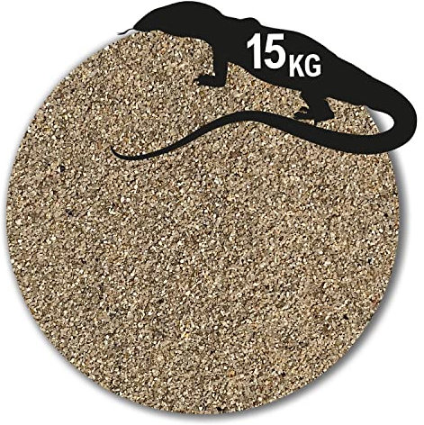 Anbobo Müller GmbH - Terrarien Sand/Terrarien Kies - 15 KG - 0,4-0,8mm beige mehrfach gewaschen hochrein Deutsche Zertifizierung