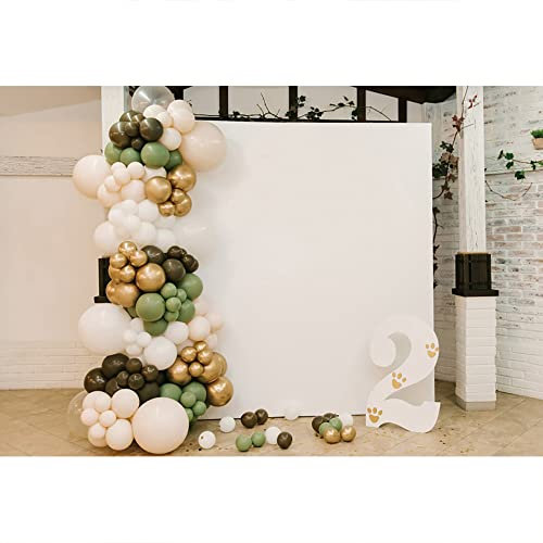 Aoihrraan 4,5x3m 2th Birthday Backdrop 2 Year Old Balloons Whiteboard Brick Walls Photography Background Girl Boy Baby Shower Adult Family Birthday Party Cake Table Decoration Photo Booth Props