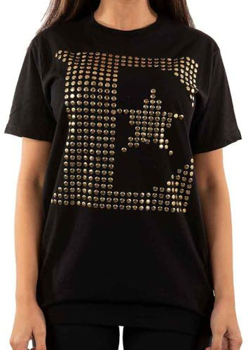 Elton John T Shirt Diamante E Logo Official Unisex Black L