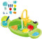 Amagogo Kitchen Sink Toys Electric Dishwasher Playing Toy Kids Role Play Dishwasher Toy Montessori Sensory Toy Sink Dishwashing Set for Kitchen Games Gift for Toddlers Boys Girls, Green, Frog