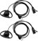 SHAWOROCE 2 auricolari a forma di D PTT Mic per Midland radio Walkie Talkie Radio XT30 XT50 XT50Pro XT60 XT70 XT70Pro G7 G7Pro G9 G9Pro EK30 EK35 Alan M24 M24 Plus M48 M99 GXT LXT