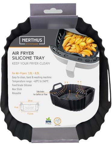 NERTHUS FIH 1175 Bandeja Air Fryer Silicona Perforada