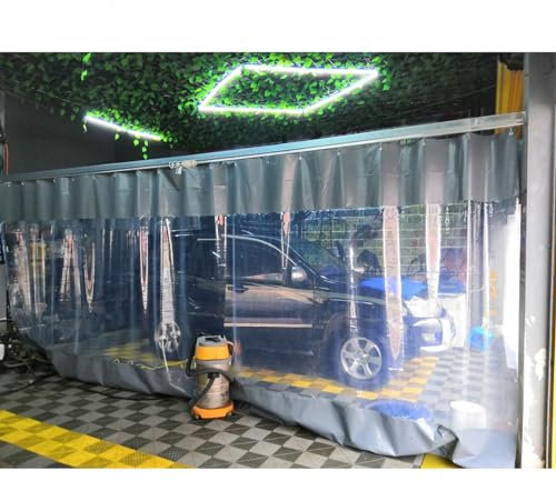 Sonakia Panneaux Latéraux Transparents Gazebo, Rideaux De Bâche Clairs Extérieur, Panneaux Latéraux De Bâche Imperméable Robuste 0,3mm, Rideaux Latéraux pour Pergola/carport,WxH-1.2x2.3m/3.9 * 7.5ft