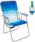 #WEJOY Klappstuhl Leicht Tragbar Campingstuhl Faltbar Stark Stabil Langlebig für Garten Balkon und Festival Outdoor als Angelstuhl Camping Stuhl Max Hold bis 136 Kg (300 Lbs) Farbverlauf blau