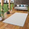 Vielseitiger Outdoorteppich Cape Cod Grau in 24 Größen - Beidseitig verwendbar, wasserfest, UV-beständig - Pflegeleicht - Moderne Farben und Muster - Ideal für Terrasse, Balkon, Flur, Küche, Esszimmer