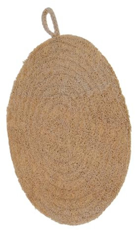 Runde Dampfgarer Einlage aus Luffaschwamm, Wiederverwendbar, Beige