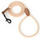 Mile High Life Laisse pour chien en corde de coton tressé avec embout en cuir – Fermoir en métal robuste, 1,8 m, 0,6 cm d'épaisseur – Mariage, laisse de promenade pour chiens de petite et moyenne