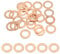 PATIKIL M10 Copper Washer Sealing Ring, 25 Pieces 10mm ID 16mm OD 1mm Thickness Metric Flat Sealing Gasket Crush Washer for Screws Bolt Sump Plugs Oil Drain