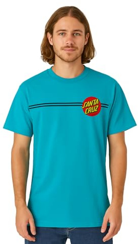 SANTA CRUZ Herren S/S T-Shirt Classic Dot Skate T-Shirt, Jade, Kuppel, XXL