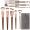 Set de Brochas de Maquillaje, Brochas de Maquillaje para Sombras de Ojos, Iluminadores, Juego de 15 Piezas