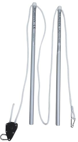 WORHAN Handlauf für Gangway Yacht Segelboot Bootsgangway Aluminium Aluminiumstangen 80cm Lang G10
