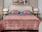 Viterbo Biancheria Copriletto Moderno Lancetti Matrimoniale Primaverile Estivo In Velluto 250x250cm, Trapuntino Made in Italy (Rosa Antico)
