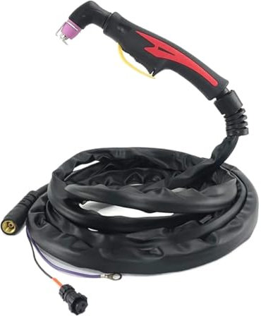 Plasmaschneider, Luft-Plasma-Schneidepistole 60 A AG60 SG55 WSD60 3/5 m Lichtbogenbrenner for 18 mm Plasma-Schneidmaschinenbrenner,Starker WäRmeableitung Und Guter Isolierung(5m (16.4ft))