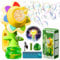 Seifenblasenmaschine,Sonnenblumen Seifenblasenmaschine,Wiederaufladbare tanzende Sonnenblumen-Seifenblasenmaschine,Automatische Blasenmacher für Kinder,Electric Bubble Machine mit Seifenblasenlösung
