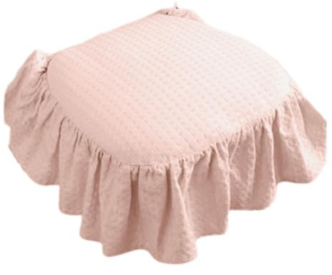Stuhlpolster mit Rüschen, Sitzkissen ,weiches Sitzpolster, Elegant Vintage Baumwolle Stuhlauflagen Weich Esszimmerstuhlgerüschte Stuhlkissen Dekoratives Esszimmerstuhlkissen,sitzkissen stuhl (Pink)