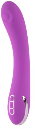Ann Summers 6 Inch Silicone Pulse G-Spot Vibrator Purple | USB Rechargable Sex Toy. Rounded Tip and Angled Handle for G-spot Targeting. 3 Pulsation Settings & 10 Vibration Patterns.