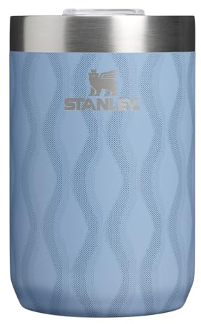 STANLEY Everyday Camp Cup 12 oz | Drink Through Lid | Cup for Coffee, Tea and Drinks | Insulated Stainless Steel | BPA-Free | Slate Blue Drift