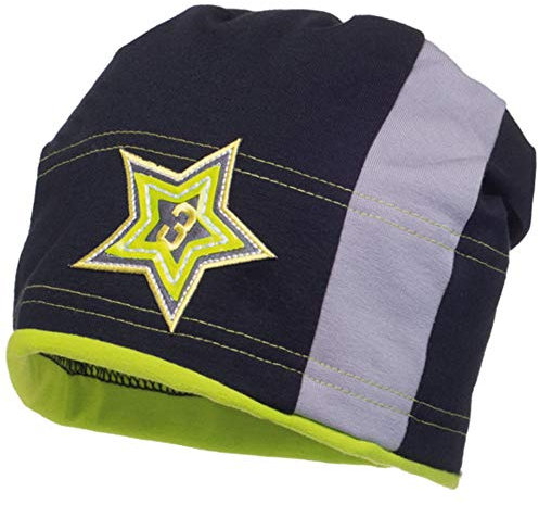 maximo Jungen Mütze schwarz neon grün UV-Schutz 50+ Größe: 57 (11 bis 16 Jahre)