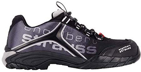 Engelbert Strauss 93608-46/Black/Gray/Silver Sicherheitshalbschuhe Merak, 46, Schwarz/Grau/Silber7