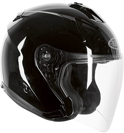 OZONE MOTO CT-01 Jet Motorradhelm Breiter Sichtwinkel langes Visier und Sonnenblende EPS mit Mehreren Dichten ECE-Zulassung